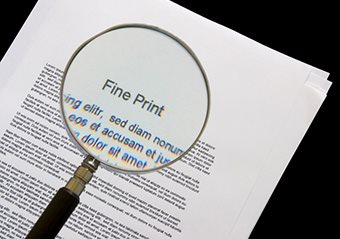 Protecting buyers from fine print