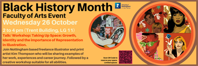 Banner promoting an event.