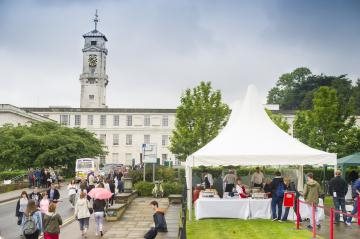 Nottingham University Park campus on open day