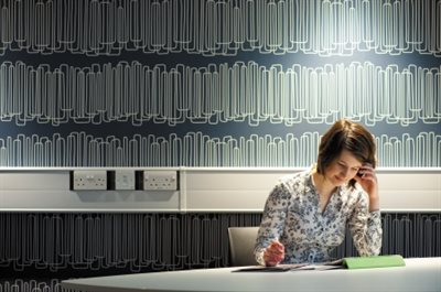 Person working alone