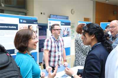 The Researcher Academy stand at the Knowledge Exchange Day 2025