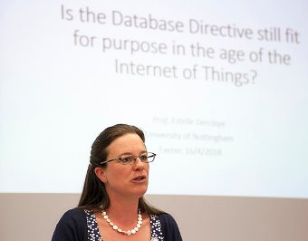 Professor Estelle Derclaye speaks at New IP Lawyers annual conference