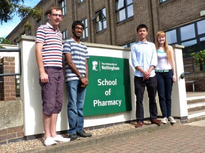 wellcome vacation undergraduates pharmacy nottingham scholarships awarded trust