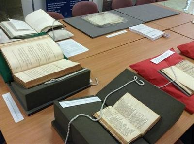 A picture of a Manuscripts workshop