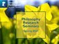 Rebecca Roache- Spring research seminar