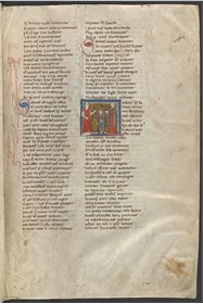 Collection of French romances and fabliaux; n.d. late 13th century; Heldris de Cornuälle, 'Le Roman de Silence' (ff 188-223)