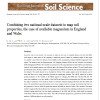 Combining two national-scale datasets to map soil properties