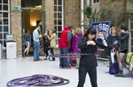 The students union provide a range of information and demonstrations