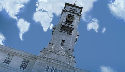 The clocktower of Trent Building