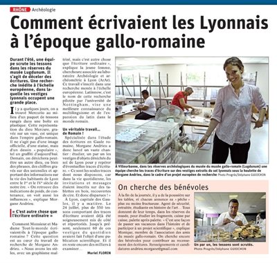 Morgane Andrieu featured in French news article on the LatinNow project