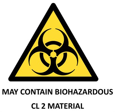 Biohazard level 2 warning one sign jpeg