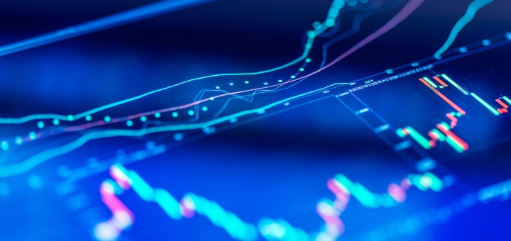 Graph showing items going up and down