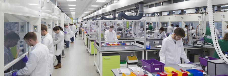 Students in STEM lab