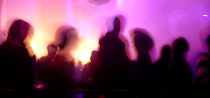 Blurred vision in night club