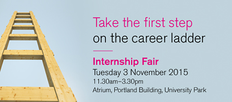 Internship Fair – Tuesday 3 November 11.30am-3.30pm