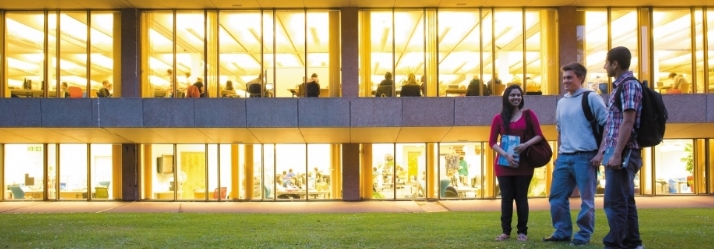 students outside hallward 714x249