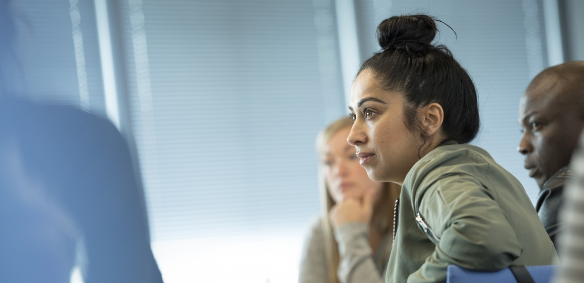 Students in a meeting