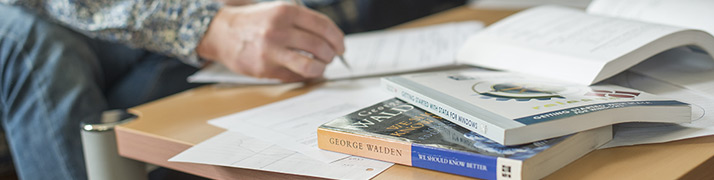 books on table