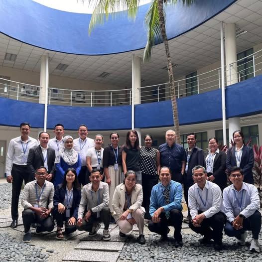 Staff from Neeson Academy in Cambodia with colleagues from University of Nottingham Malaysia's School of Education