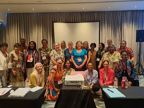 Professor Kathleen Pithouse-Morgan and other delegates at SAERA conference