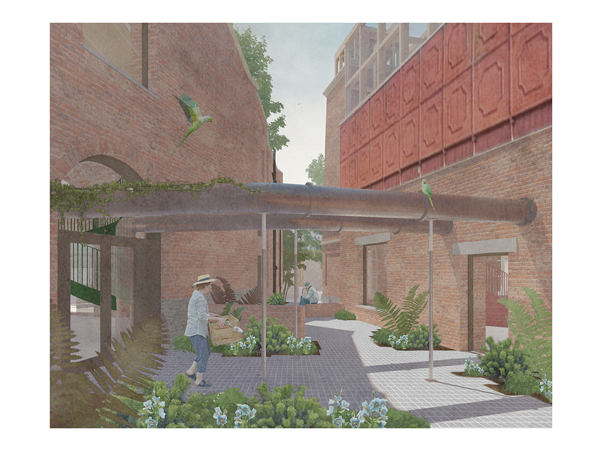 Interstitial Walled Garden