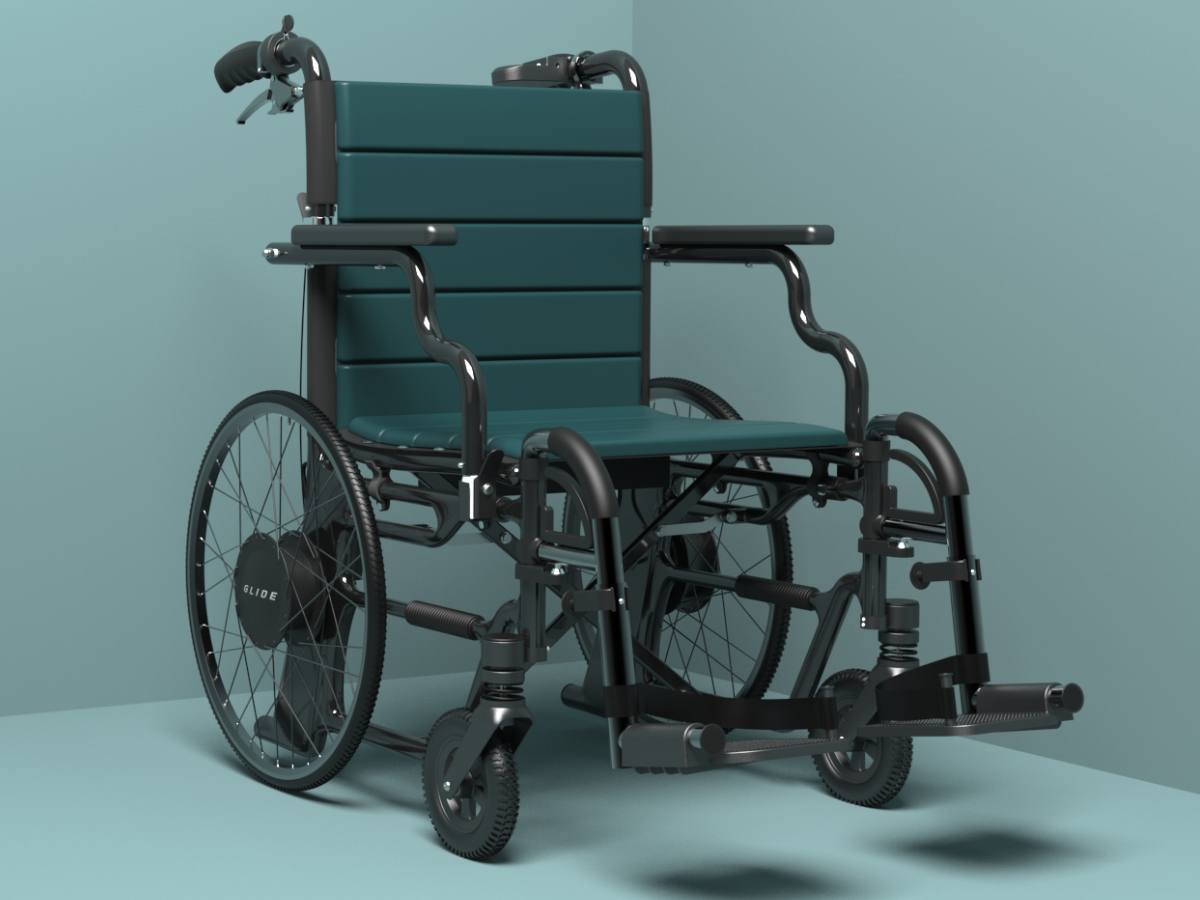 Glide: Throttle-assist transit wheelchair