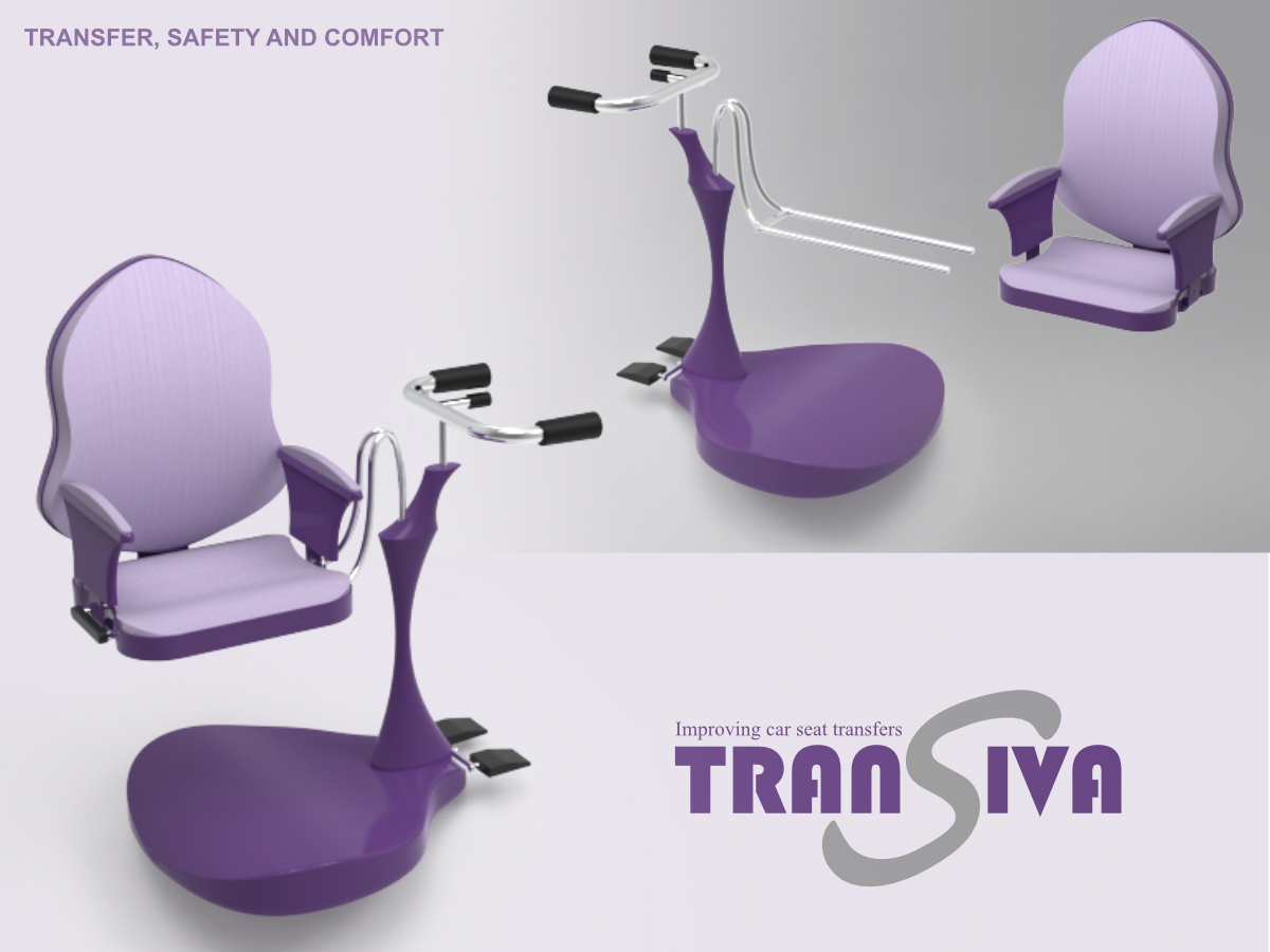 A wheelchair aiding car seat transfers for elderly reduced-mobility individuals and caregivers