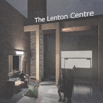 Architecture drawing of a community centre.