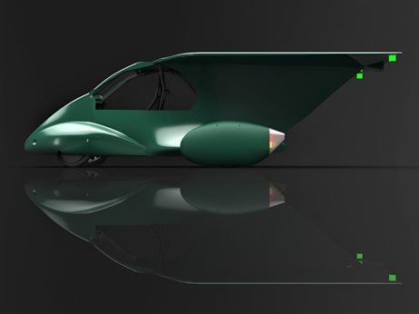 CAD render of the first ever UoN solar car