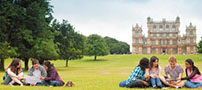 Students taking time out at Wollaton Park