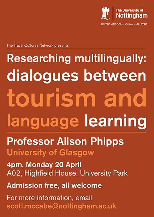 Researching multilingually: dialogues between tourism and language learning