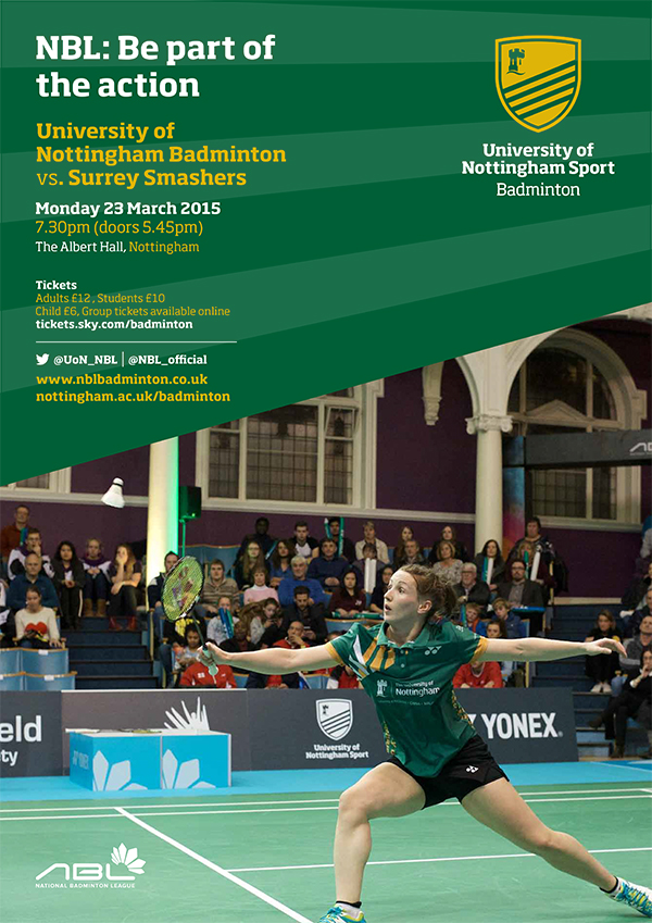 University of Nottingham Badminton vs Surrey Smashers