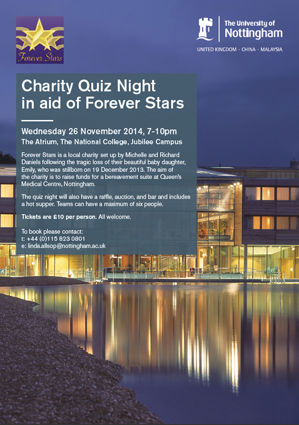 Charity Quiz Night in aid of Forever Stars