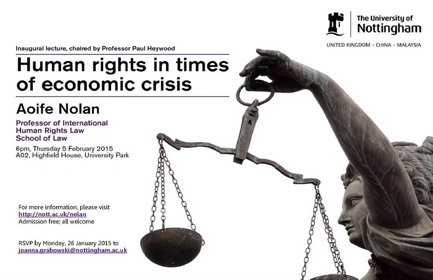 Human rights in times of economic crisis