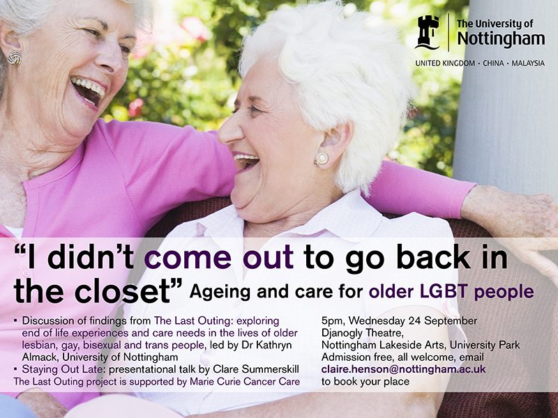 Ageing and care for older LGBT people