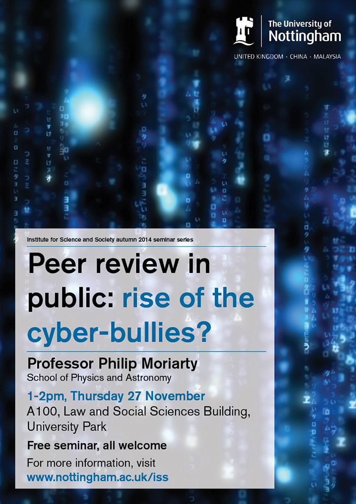 Peer review in public: rise of the cyber-bullies?