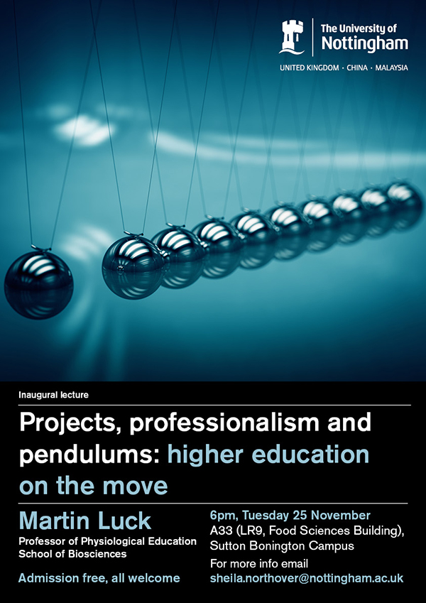 Projects, professionalism and pendulums: higher education on the move