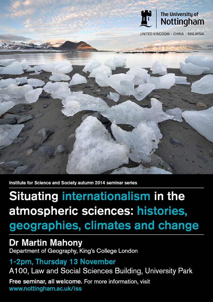 Situating internationalism in the atmospheric sciences