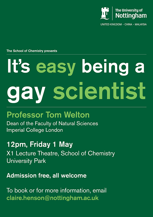 It's easy being a gay scientist