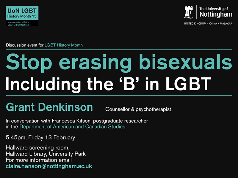 Stop erasing bisexuals: including the 'B' in LGBT