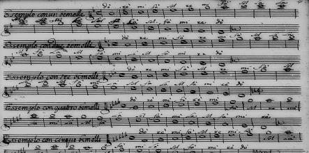 Cotumacci Solfa 1755, sheet music