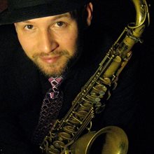 Ben Martin with a saxophone