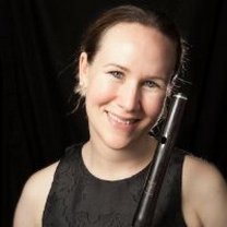 Dana Morgan with a flute