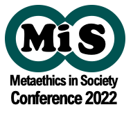 Logo. M I S in two connecting circles. Text below reads Metethics in Society Conference 2022