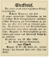 Poster warrant for Wagner's arrest H.P.Haack