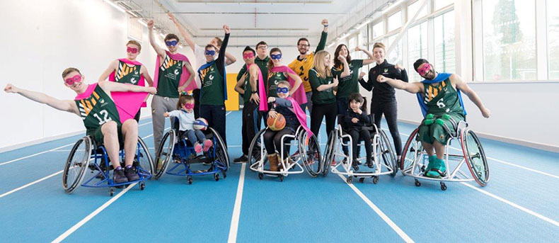 Students and children having fun at the launch of Nottingham Life Cycle 7