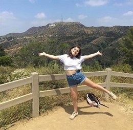Eleanor O'Brien Hollywood sign