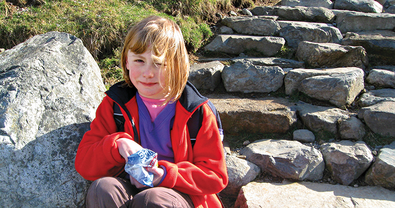 Kira on Scafell Pike