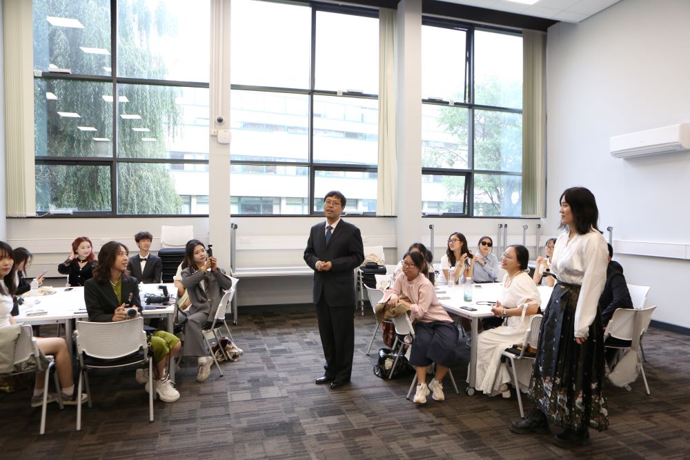 Summer school stuednts at final celebration dinner