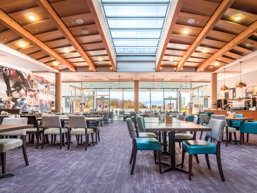 Spokes cafe interior, De Vere hotel, Jubilee campus